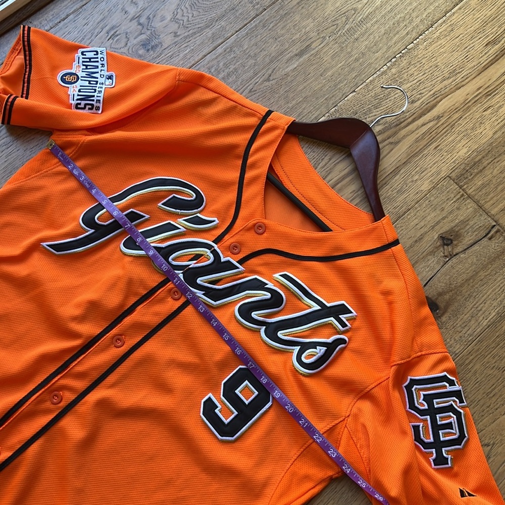 MLB San Francisco Giants World Series Champions 2014 Patch #9 Orange Jersey! - Picture 9 of 10